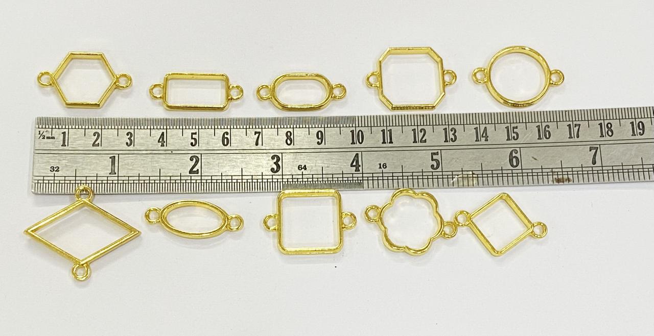 Rakhi / Bracelet Bezel / Base - Golden - 10 pieces