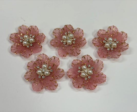 PINK Artificial Flower - 5 pieces , Shade - 11