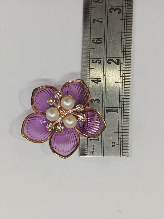 Purple Artificial Flower - 10 pieces , Shade - 17