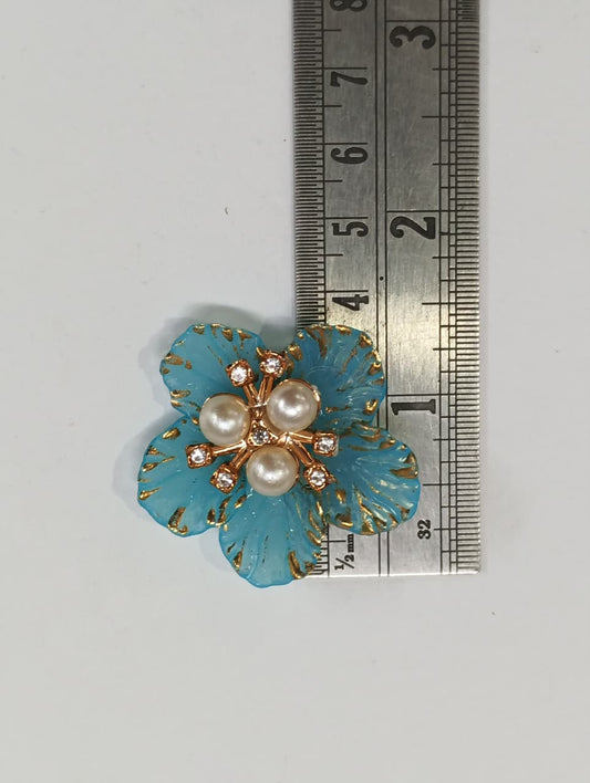 Light blue Artificial Flower - 10 pieces , Shade - 21