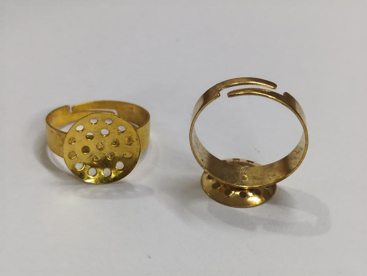 Ring Base Adjustable - Gold - 49 pieces