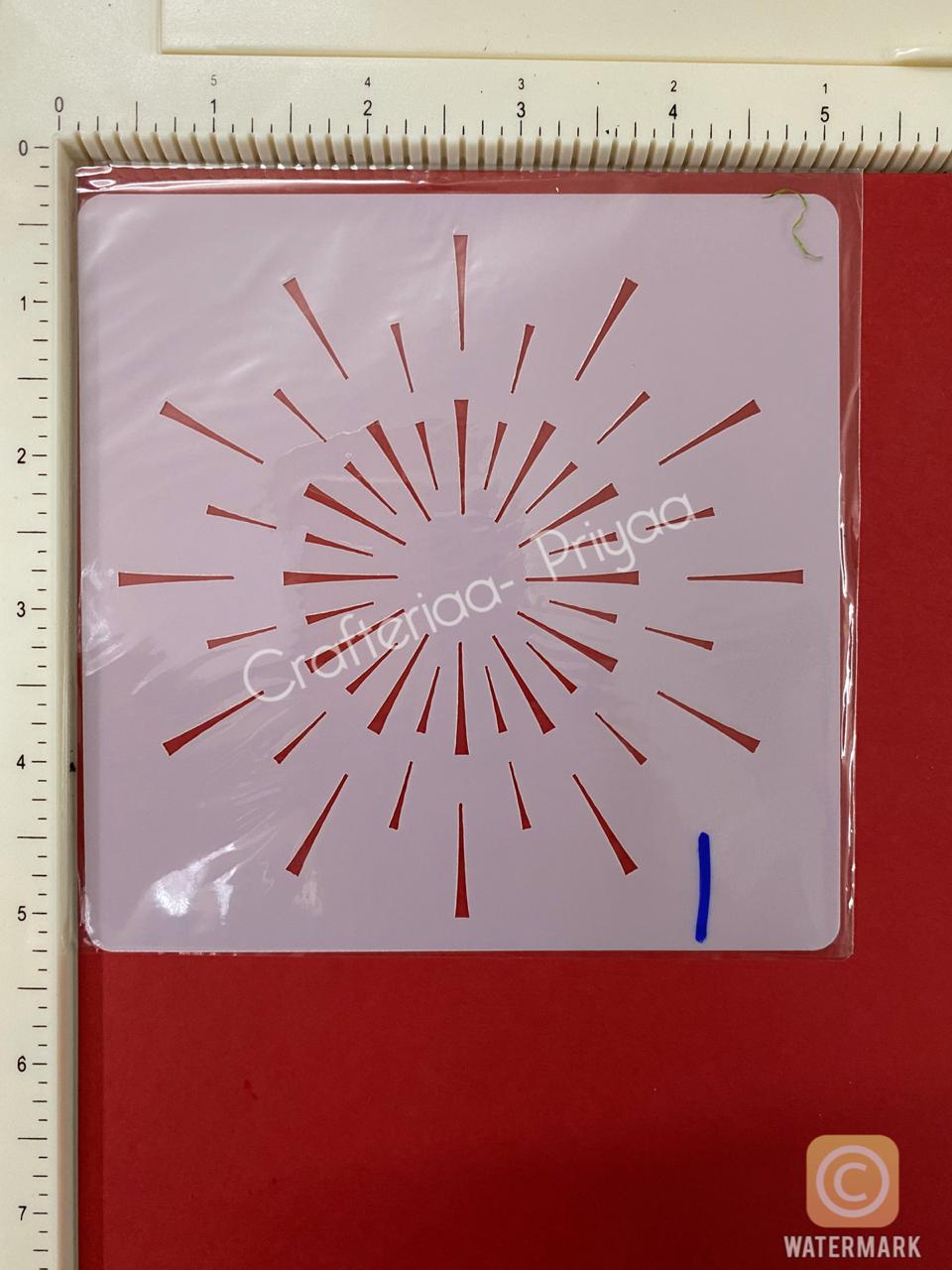 5×5 inch – Stencil Design -1