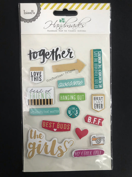 Sticker for Scrapbooking- Together