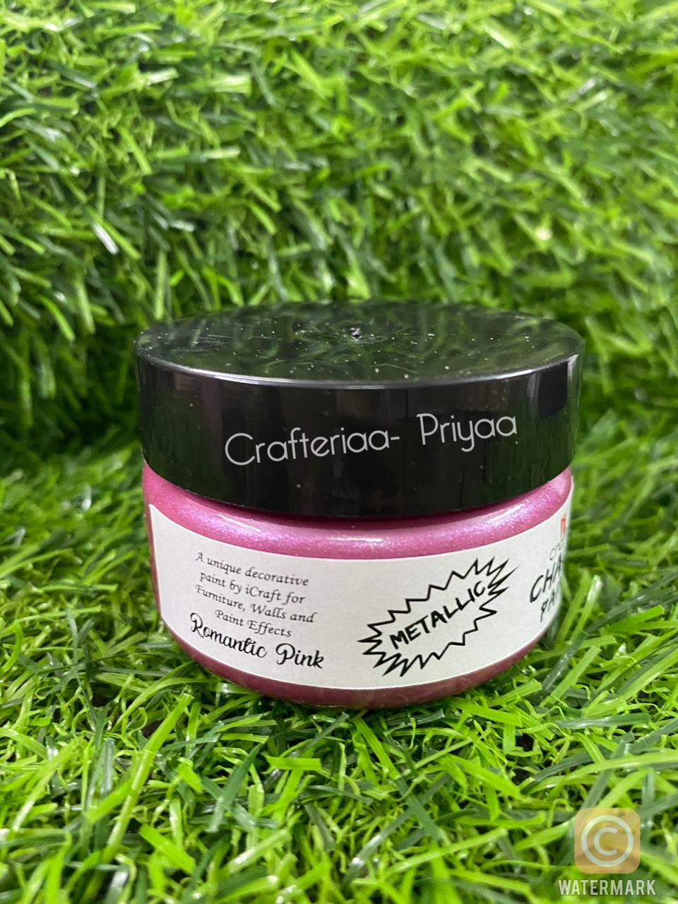 Metallic Chalk Paint- 50 ml – Romantic-Pink