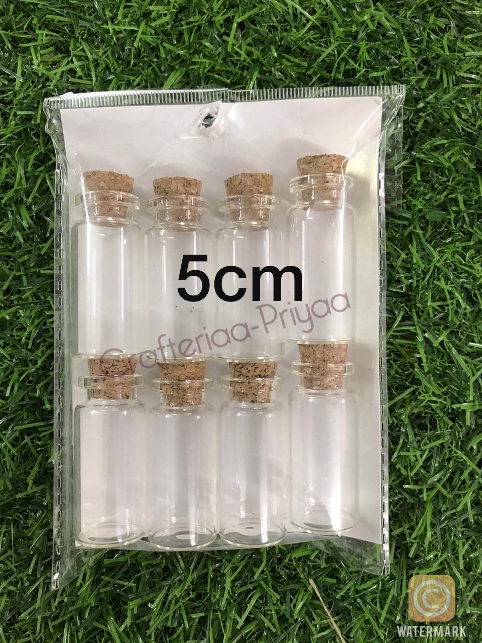 Glass Bottles- 5cm, Design-27