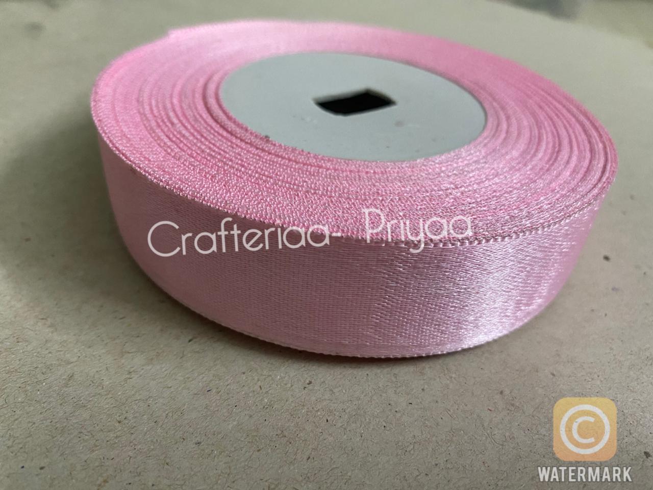 Satin Ribbon – 1 Inch – 18 Meters – Light Pink