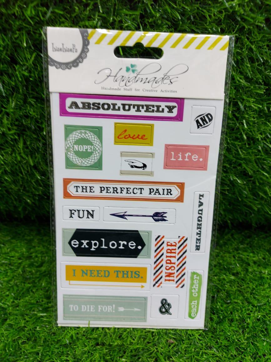 Sticker for Scrapbooking- absolutely