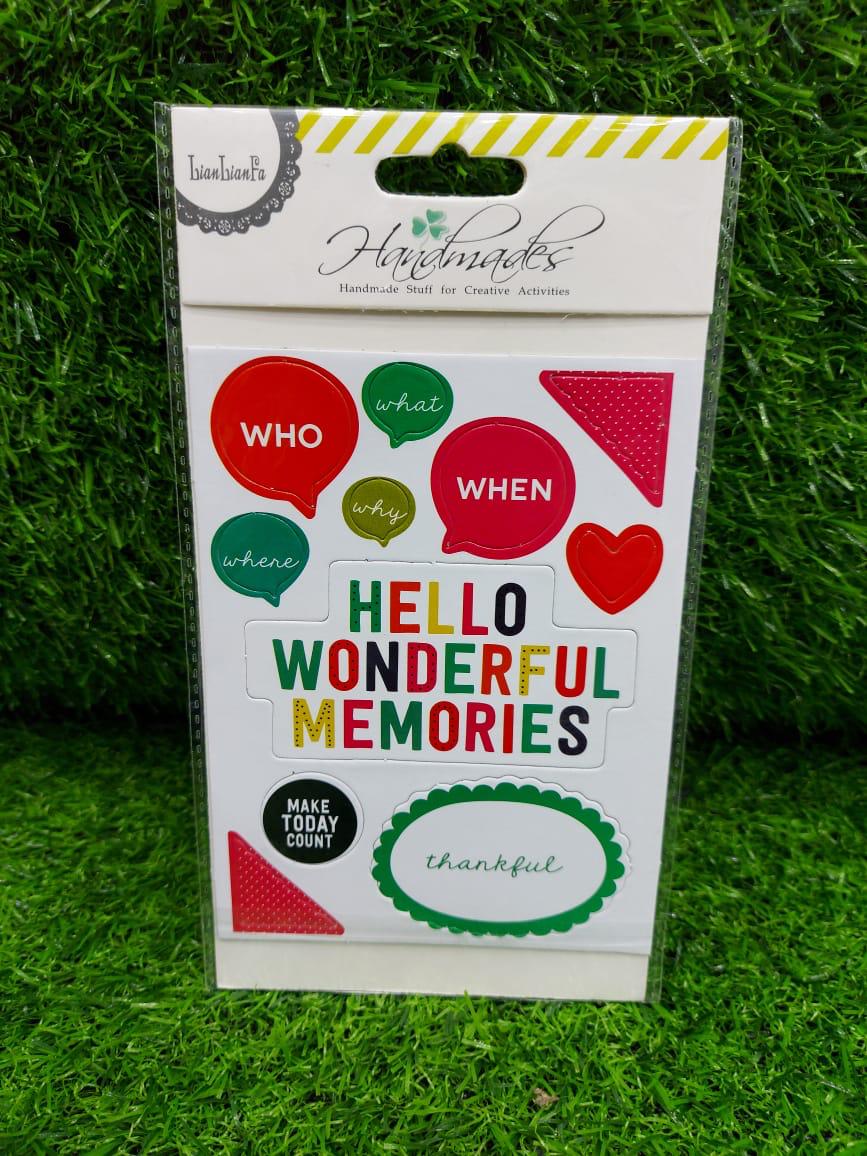 Sticker for Scrapbooking Memories