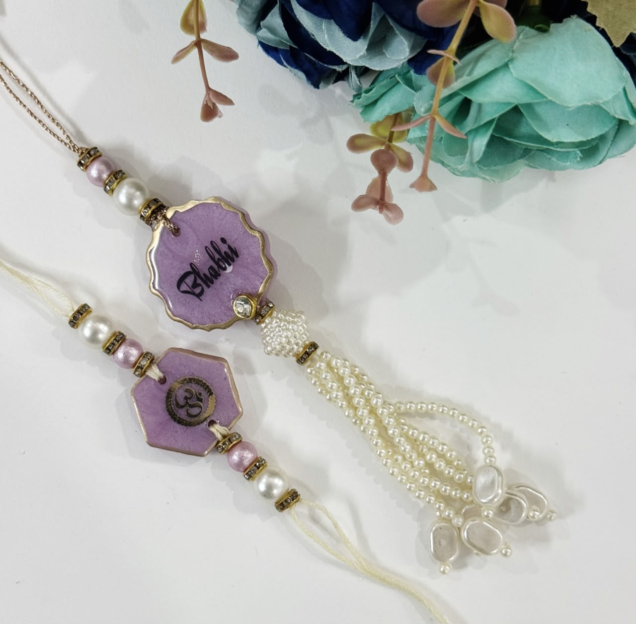 Resin Rakhi Set Design - 25