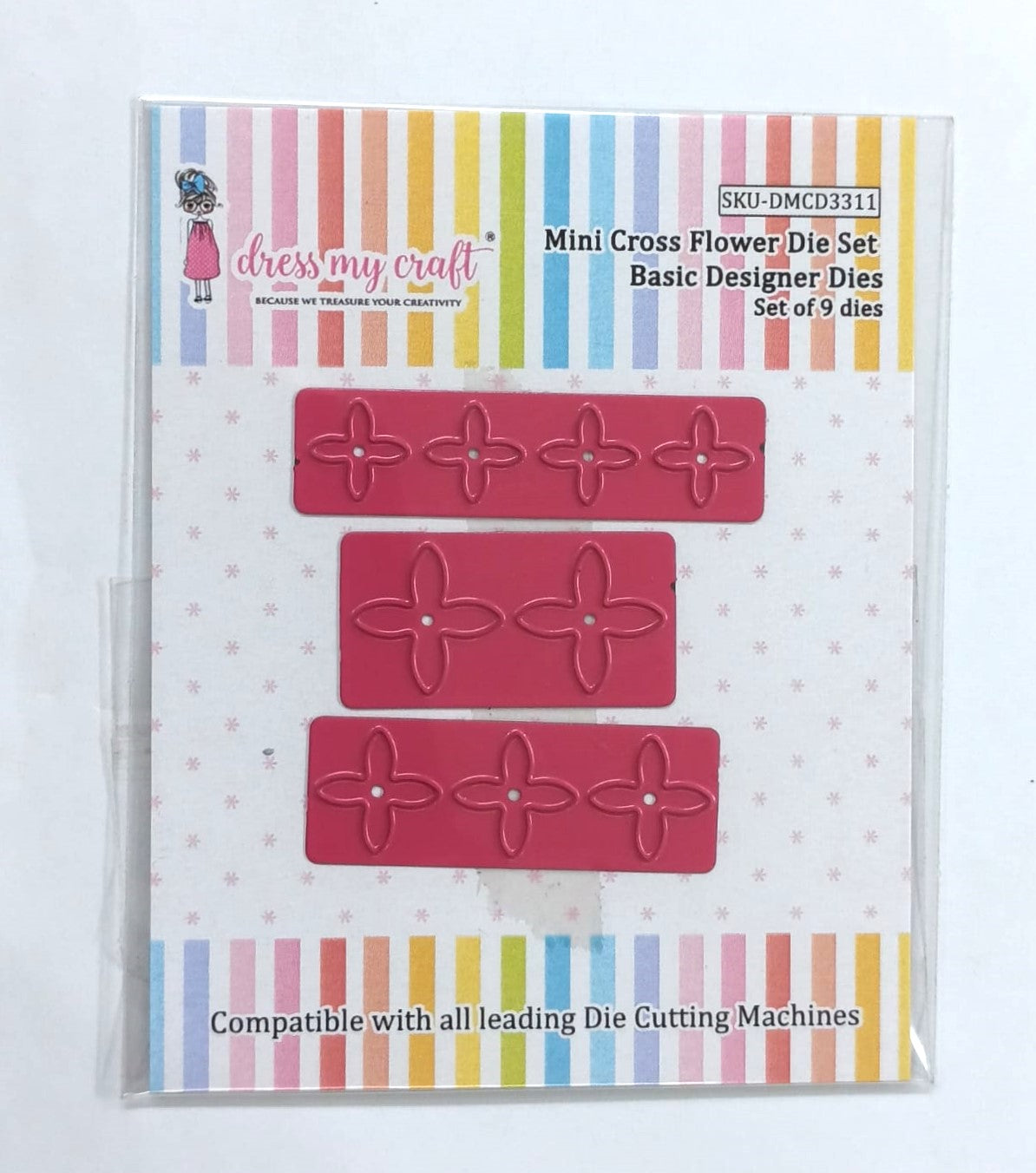 Mini Cross Flower Die Set - Flower Making Cutting Dies