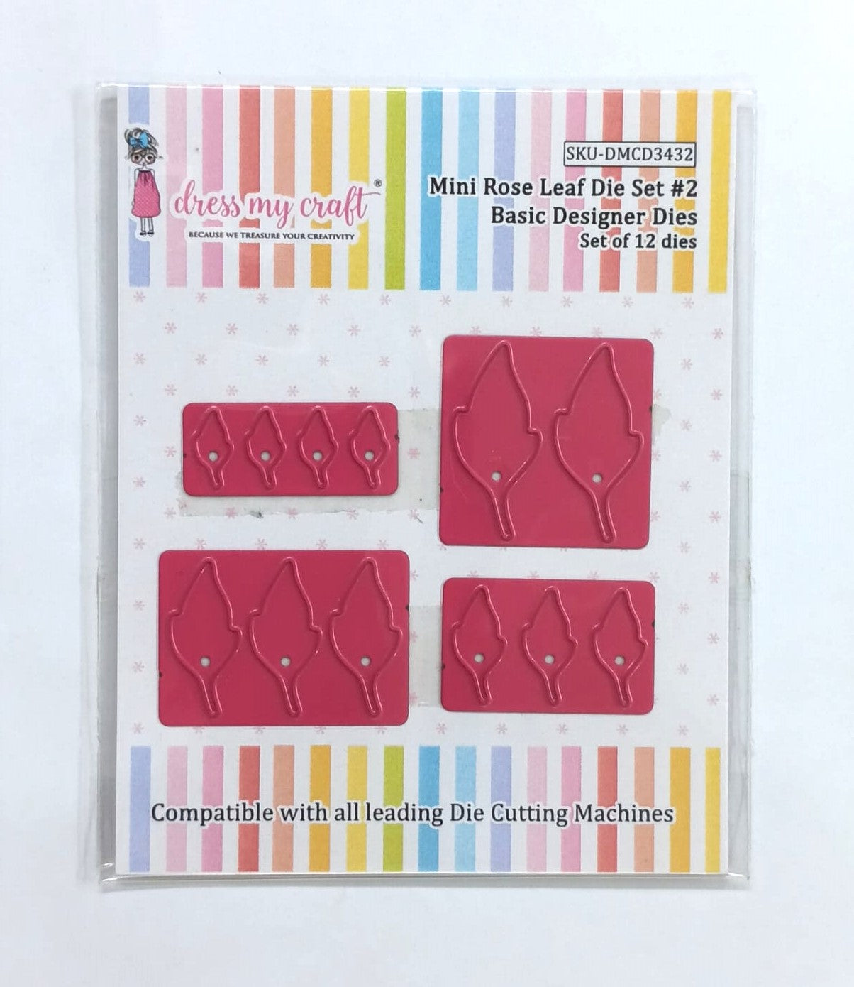 Mini Rose Leaf Die Set #2 - Flower Making Cutting Dies