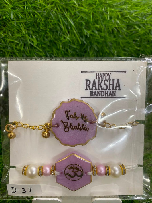 Resin Rakhi Set Design - 37