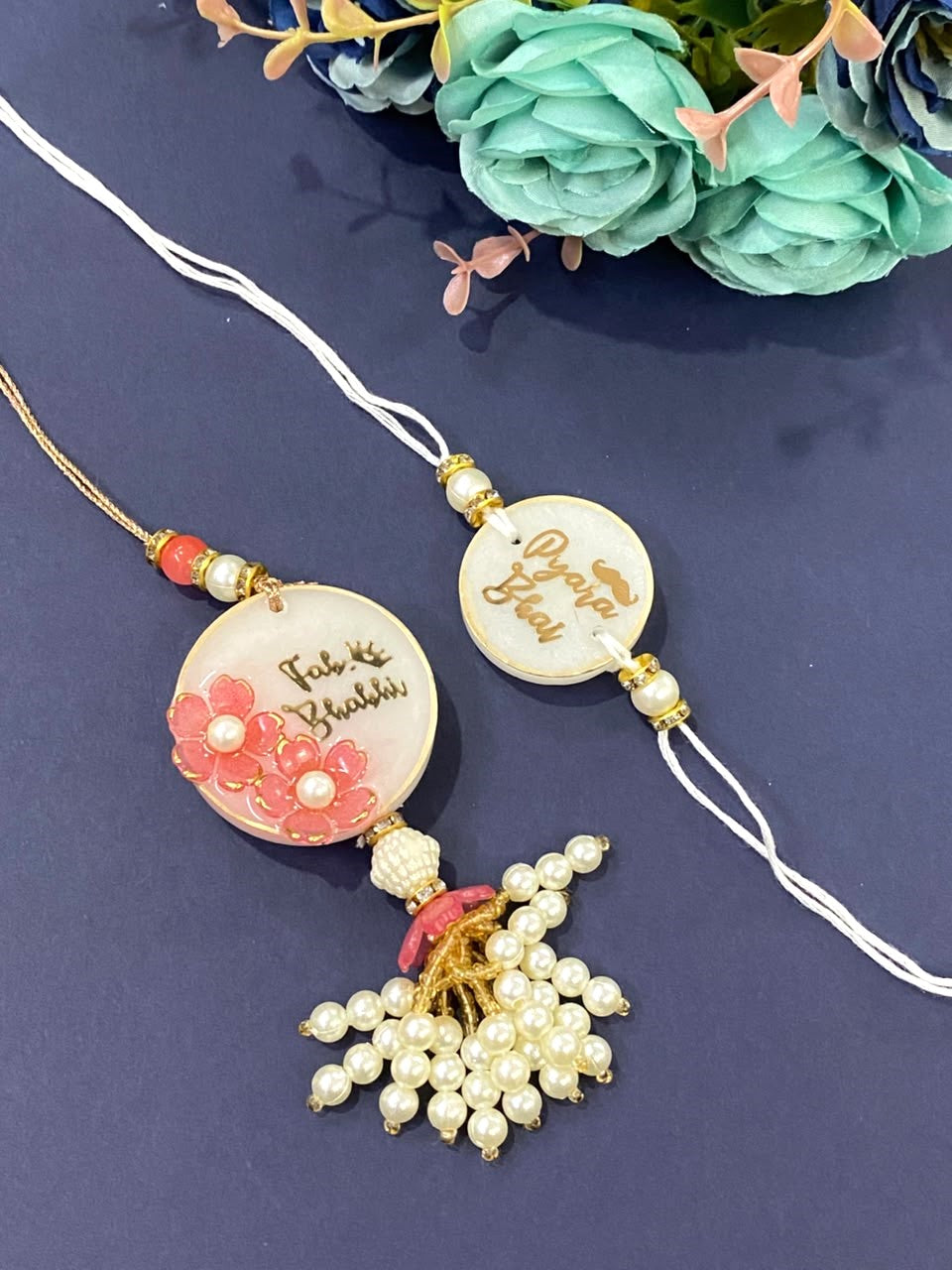 Resin Rakhi Set Design - 4