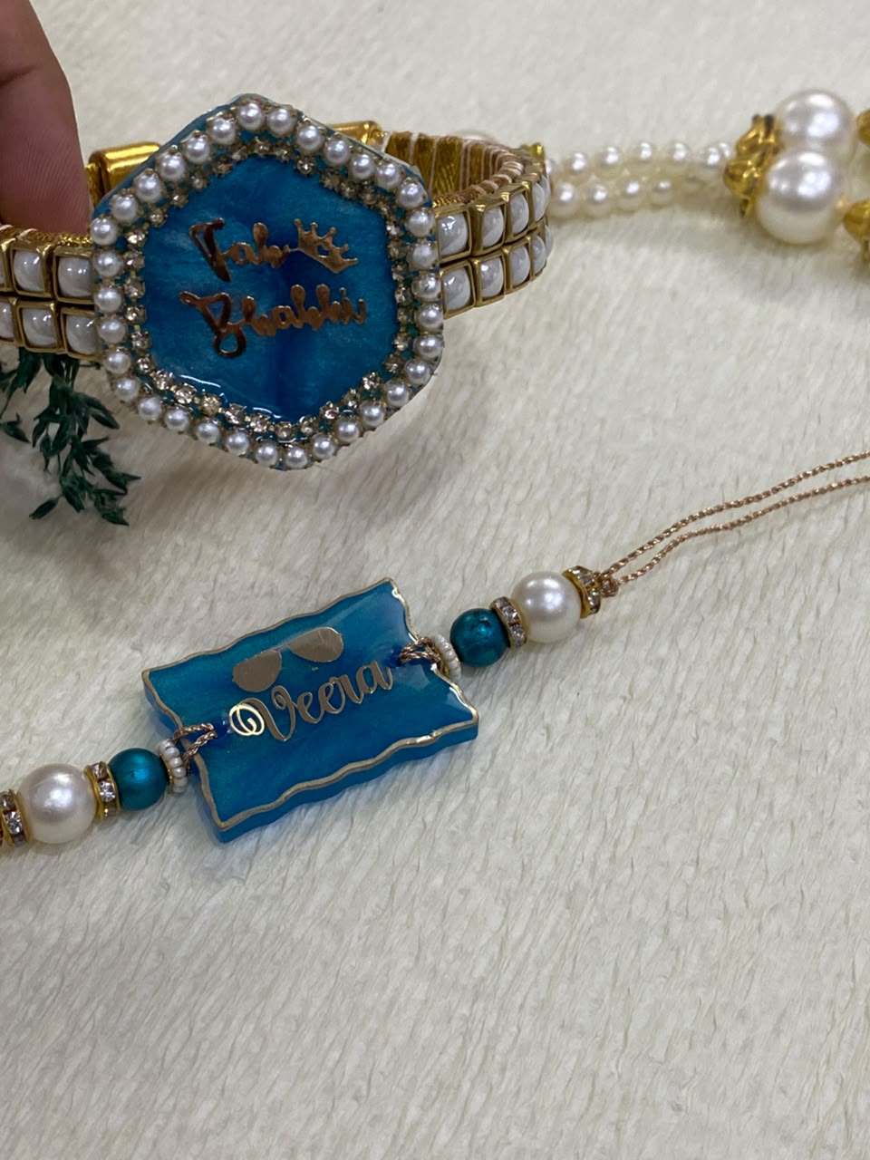 Resin Rakhi Set Design - 43