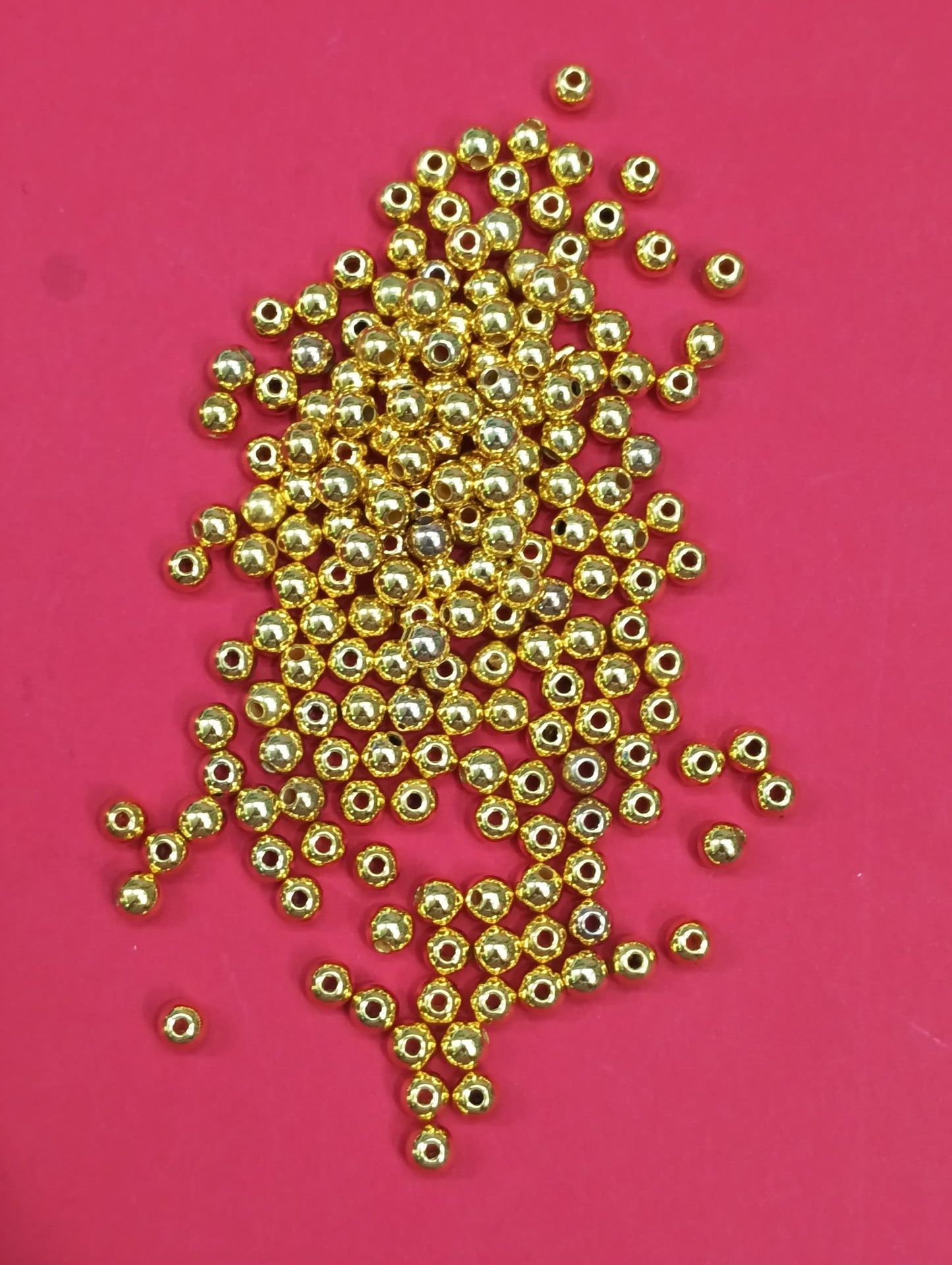 Golden Beads - 500 gm - 6 mm