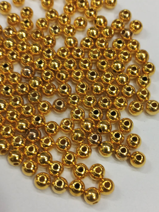 Golden Beads - 500 gm - 6 mm