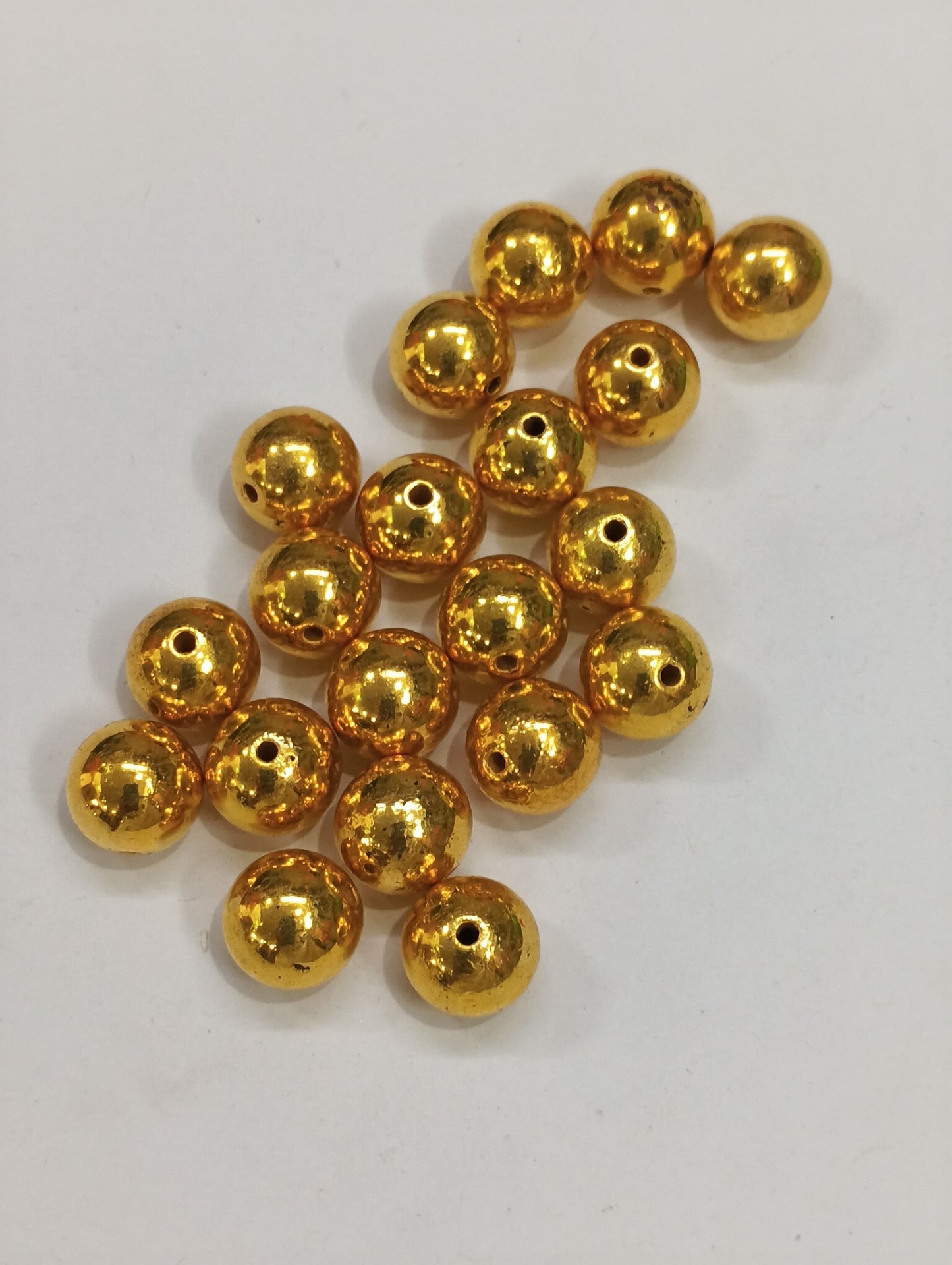 Golden Beads- 10 mm