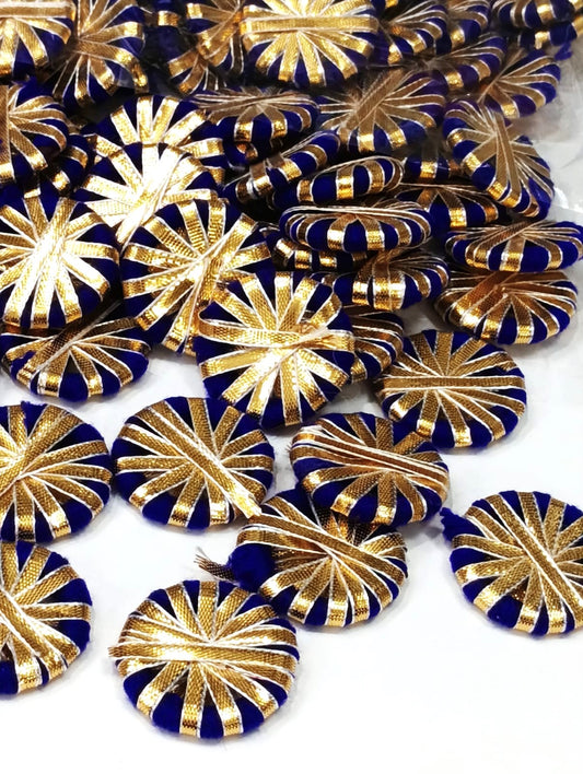 Gotta Patti Ring - Blue - 100 pieces