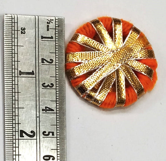 Gotta Patti Ring - Orange - 100 pieces