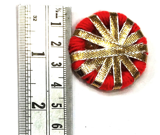 Gotta Patti Ring - Red - 100 pieces