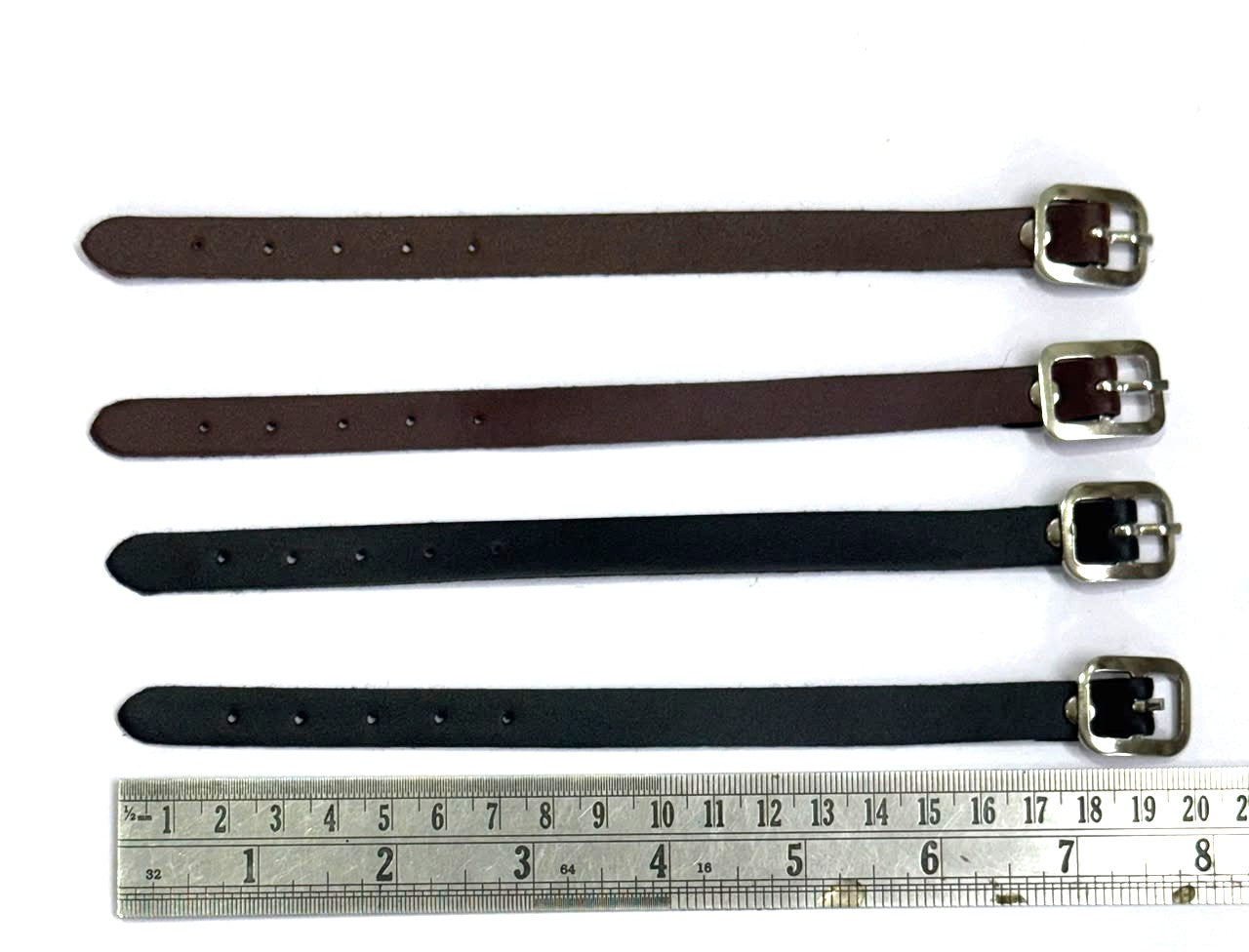 Leather Belt for Travel / Luggage Tag - Black