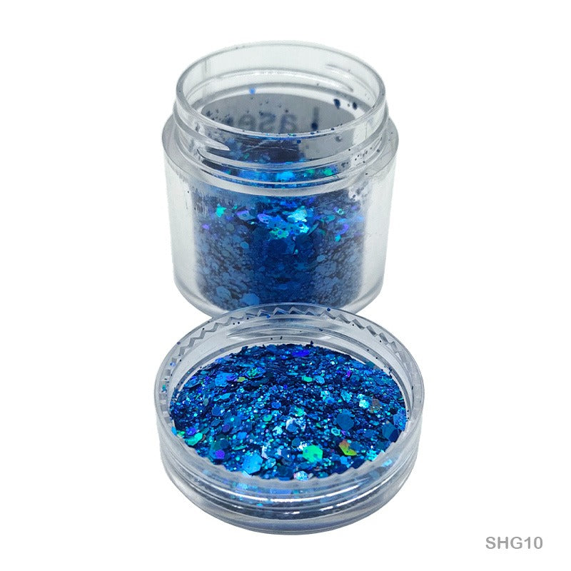 Shimmer Glitter Laser Blue