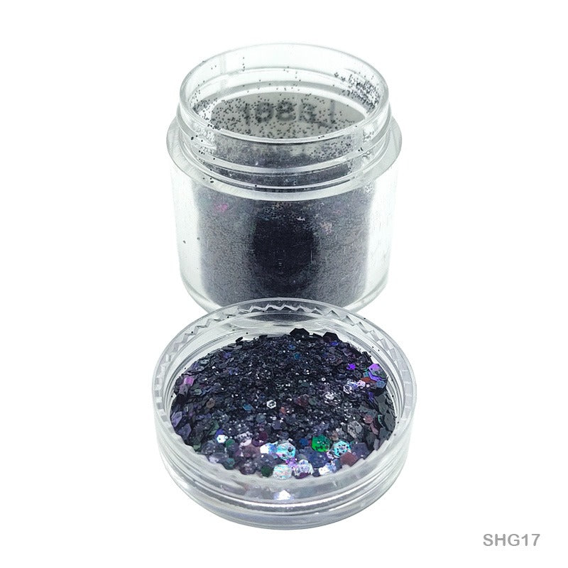 Shimmer Glitter Laser Black