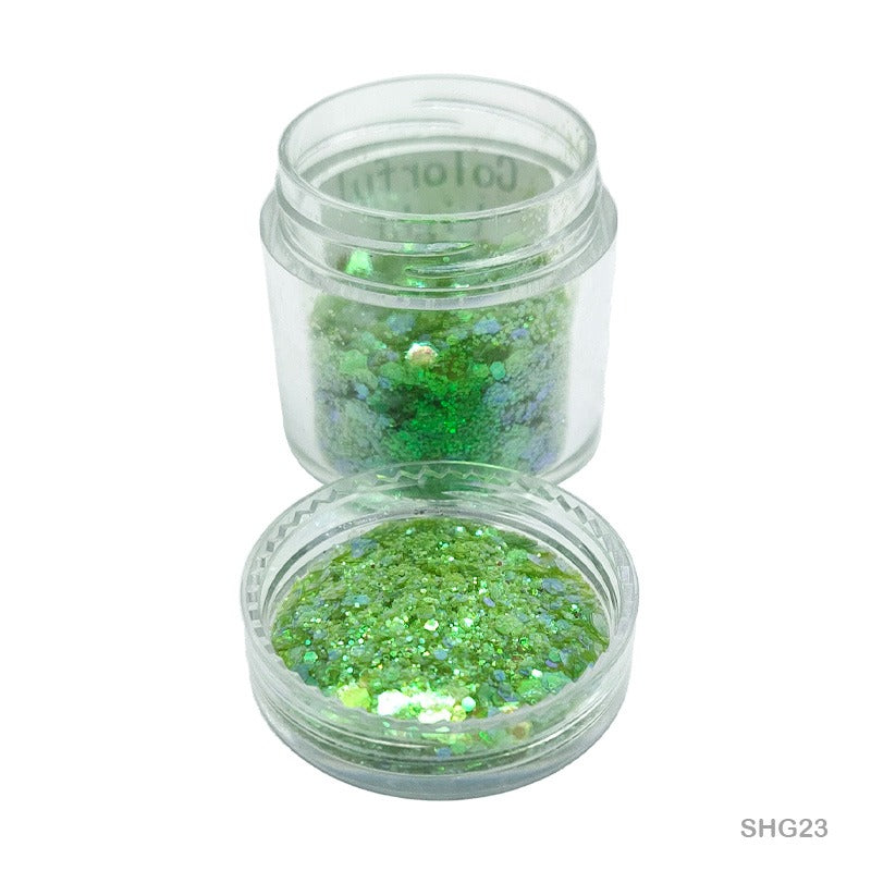 Shimmer Glitter Colorful Light Green