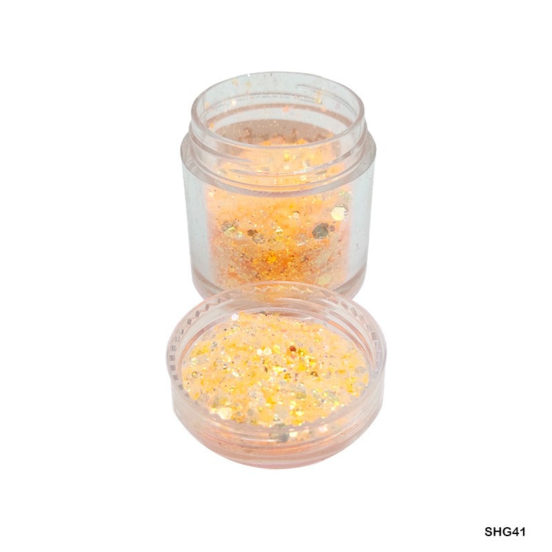 Shimmer Glitter Colorful Orange