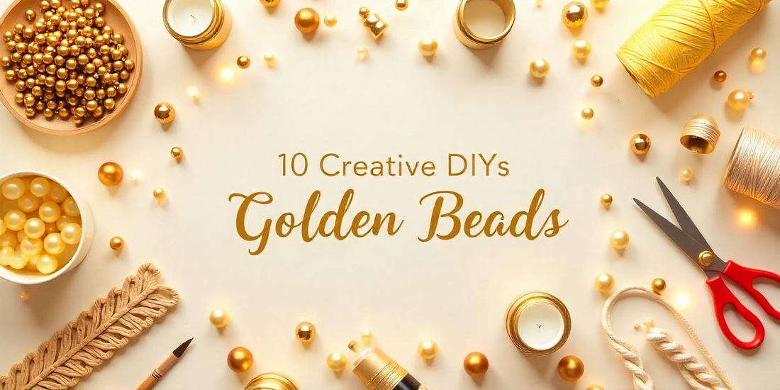 Creative Ways to Use Golden Beads and Golden Moti Beads in Your DIY Projects