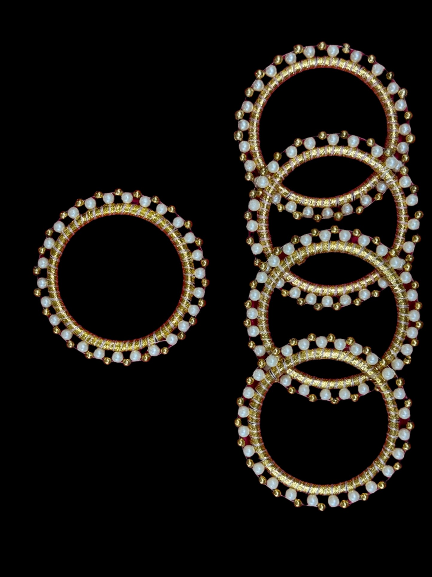 Gota patti Ring 3 inch- 10 pieces