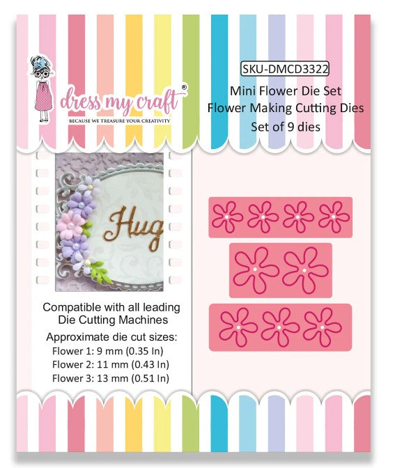 Mini Flower Die Set - Flower Making Cutting Dies
