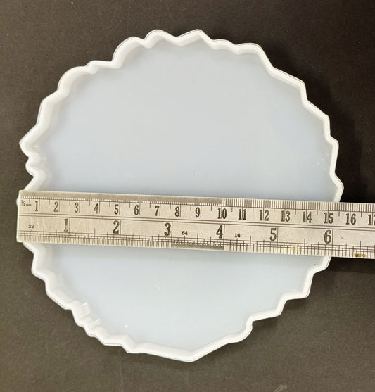 Agate Coaster Mold / Mould- Design 465 – 6 inch - 10 pieces