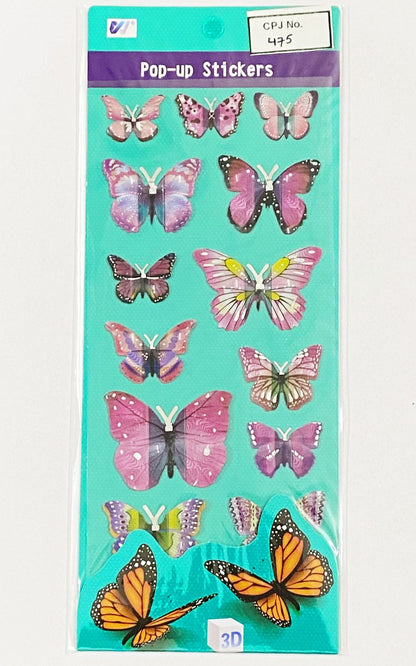 3D Butterfly Sticker – CPJ475