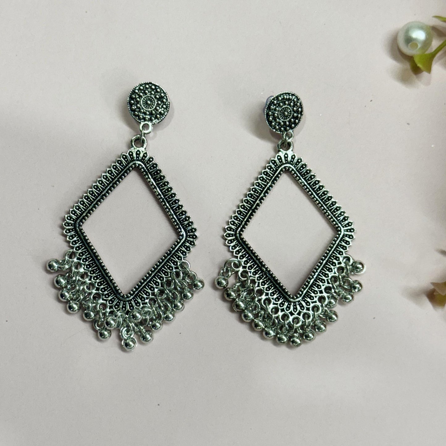 Earring Bezel -2 pieces, Design –5