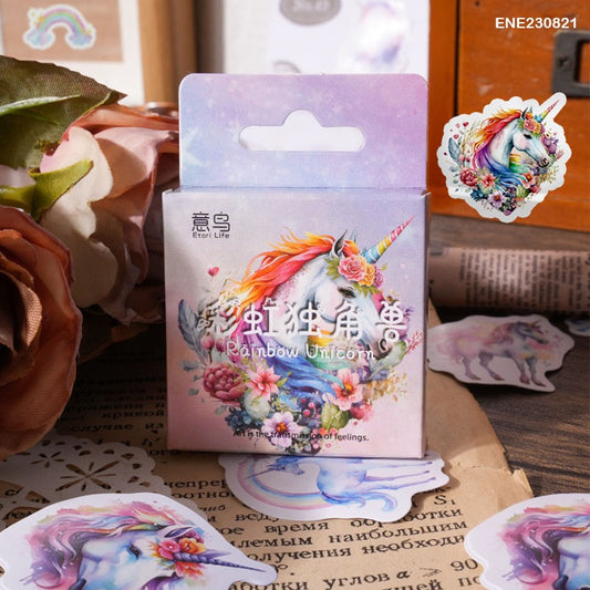 Rainbow Unicorn Cutouts Stickers – CPJ596