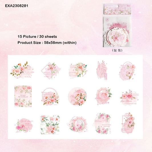 DIY Blooming Paper Cutouts Stickers – CPJ597