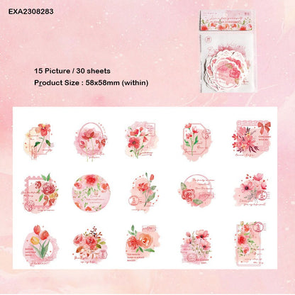 DIY Blooming Paper Cutouts Stickers – CPJ599