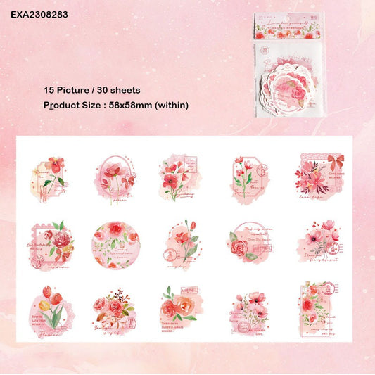 DIY Blooming Paper Cutouts Stickers – CPJ599