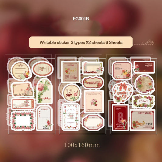 Retro Paper Stickers Cutout – CPJ606
