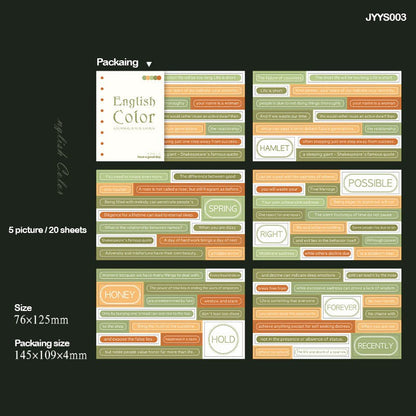 English Colour Sticker Cutout– CPJ611