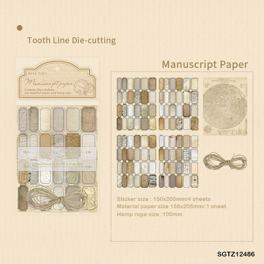 Vintage Tag Stickers Sheet – CPJ620