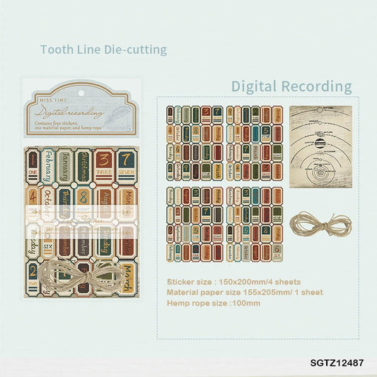 Vintage Tag Stickers Sheet – CPJ621