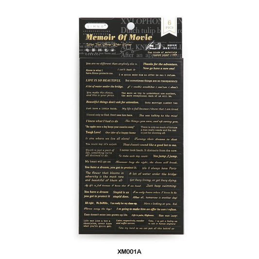 Wish Text Series Note Stickers – CPJ633