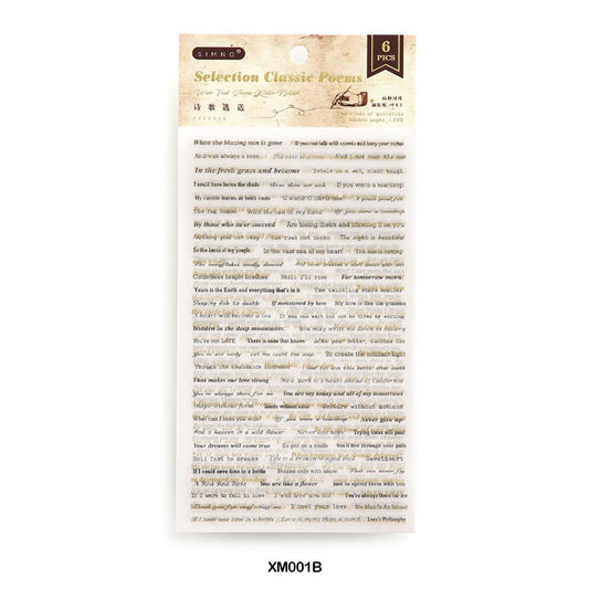 Wish Text Series Note Stickers – CPJ634