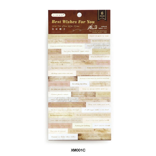 Wish Text Series Note Stickers – CPJ635