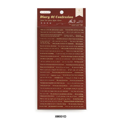 Wish Text Series Note Stickers – CPJ636