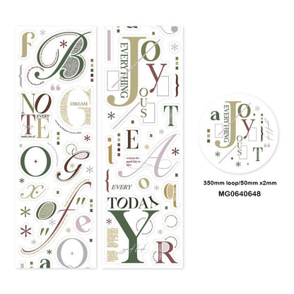 MGZC LETTER TAPE Stickers – CPJ657