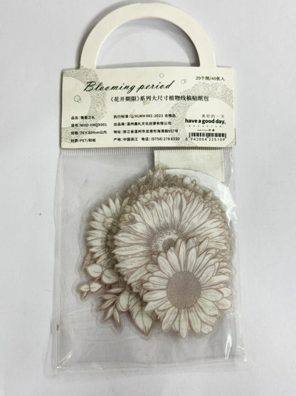 BLOOMING FLOWER Stickers – CPJ659