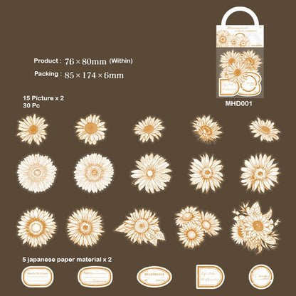 BLOOMING FLOWER Stickers – CPJ659